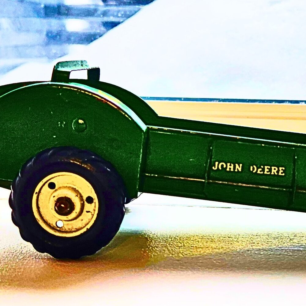 Vintage John Deere Ertl Manure Spreader Die Cast Farm Toy 1950s 1960s